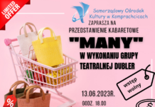 Przedstawienia kabaretowe MANY – zaproszenie